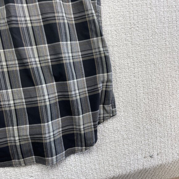Y2K Oneill Shirt Men M Black Plaid Short Sleeve Button Up Surf Skate Casual - Picture 14 of 15